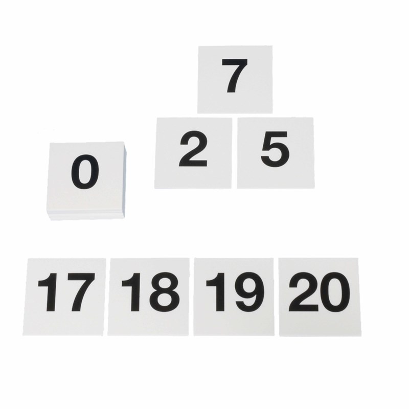 Number cards up to 20