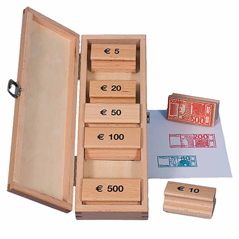 Euro banknote stamps
