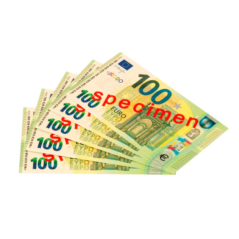 Euro banknotes 100 euro