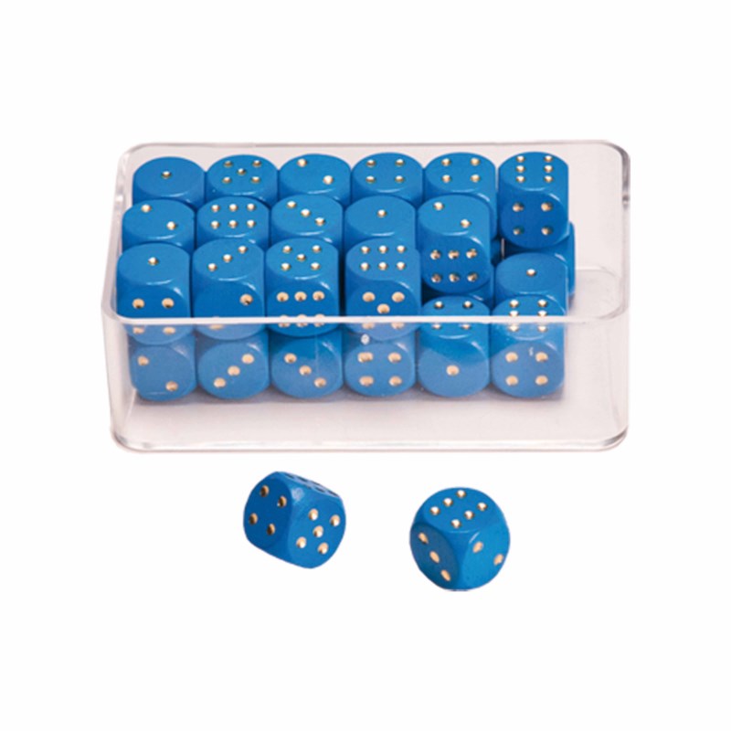 Dot dice blue