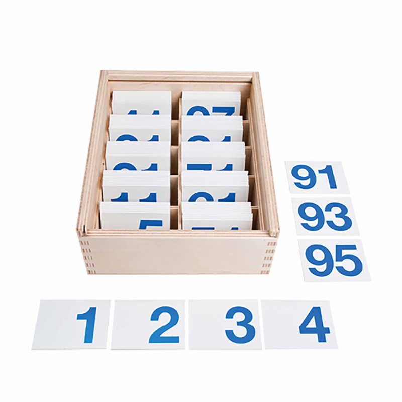 Number cards magnetic up to 100