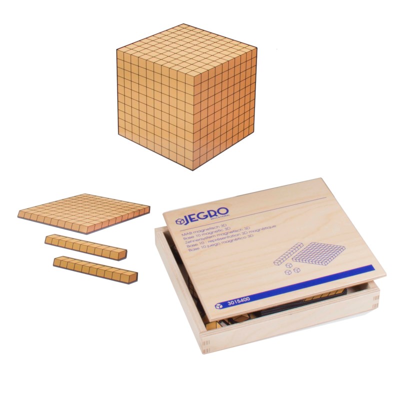 Base 10 magnetic 3-D