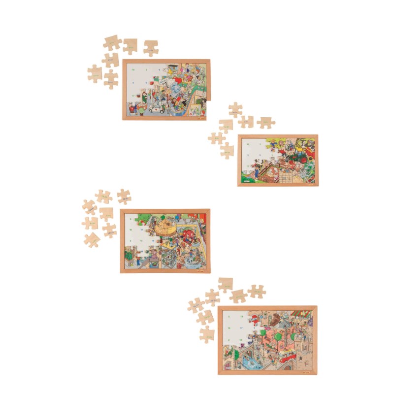 Math puzzle up to 20 - set of 4